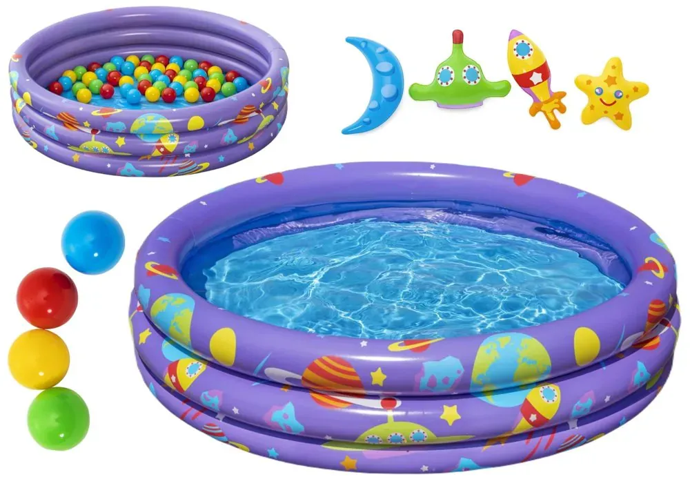 bestway 52466 dječji bazen na napuhavanje 102x25cm s lopticama 50 komada - slika 2