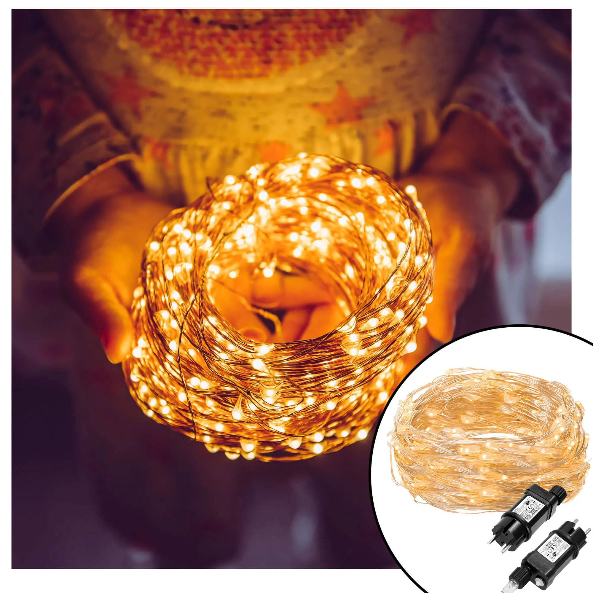dekorativna led rasvjeta 200 led, toplo bijela - slika 9