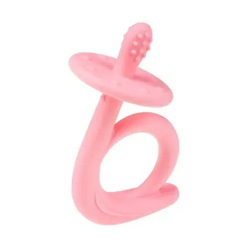 mekana silikonska grickalica za bebe roza a0115 - slika 2
