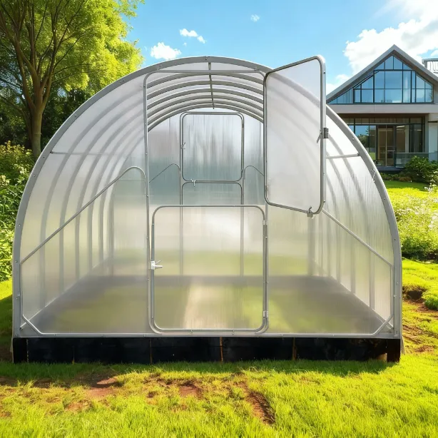 metalni plastenik gaudi 3.14m x 6m, razmak 0,67m, polykarbonat 6mm - slika 8