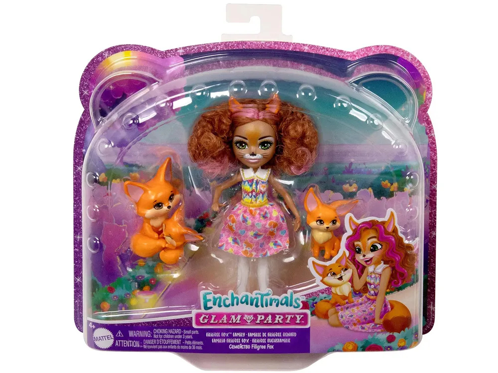 lutka filigree enchantimals s lisicama - crvena kosa - slika 5