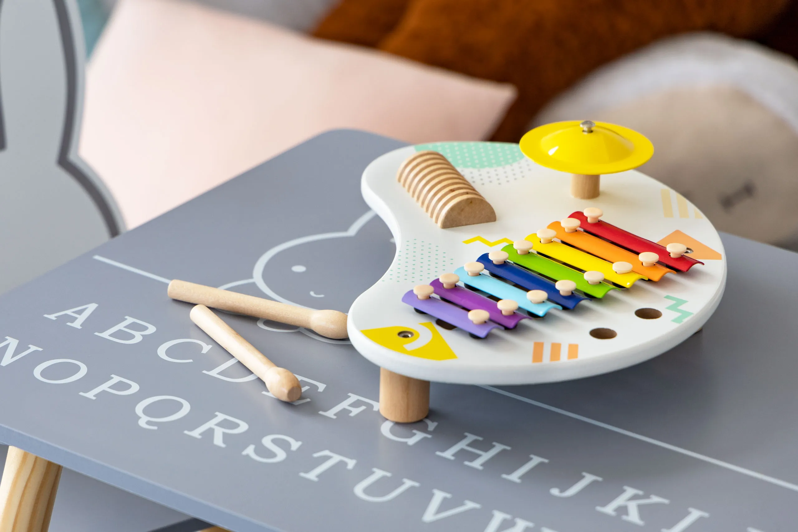 stol s instrumentima, glazbeni stol, činele +18m ecotoys - slika 9