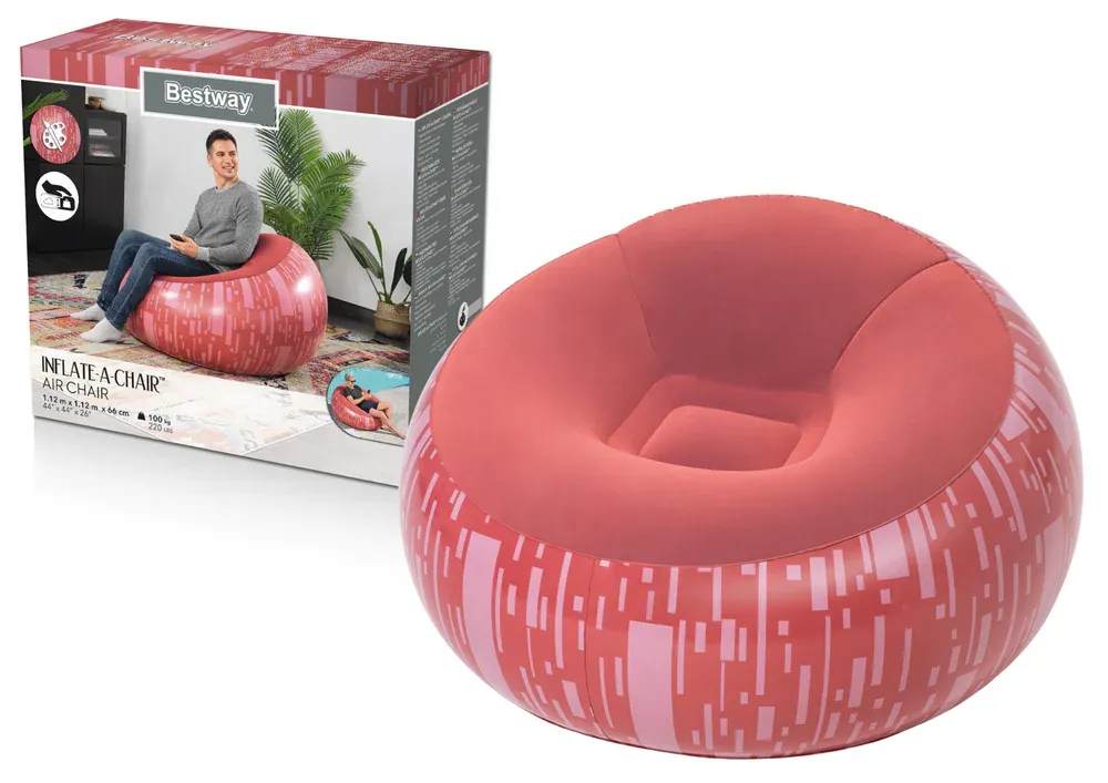 crvena fotelja na napuhavanje bestway 75052 - slika 2