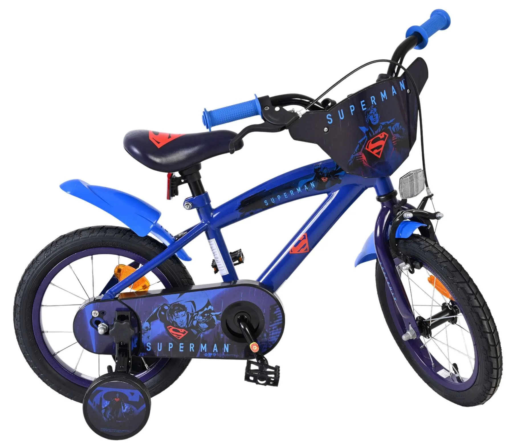 volare dječji bicikl superman 14″ plave boje - slika 11