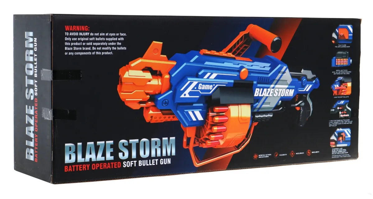 blaze storm velika automatska puška + 40 patrona - slika 7