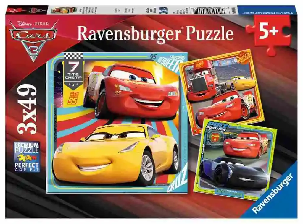 ravensburger puzzle cars 3x49kom - slika 2