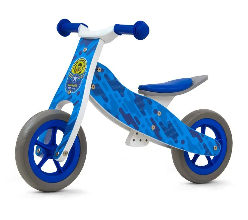 milly mally 2u1 tricikl bez pedala plavi - slika 3