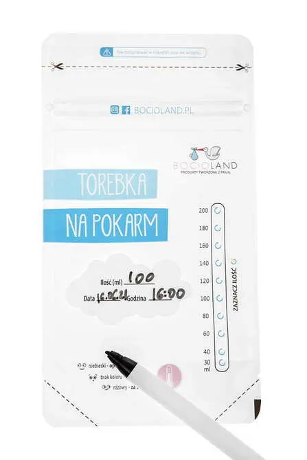 bocioland vrećice za pohranu mlijeka, 200 ml, 30 komada - slika 4