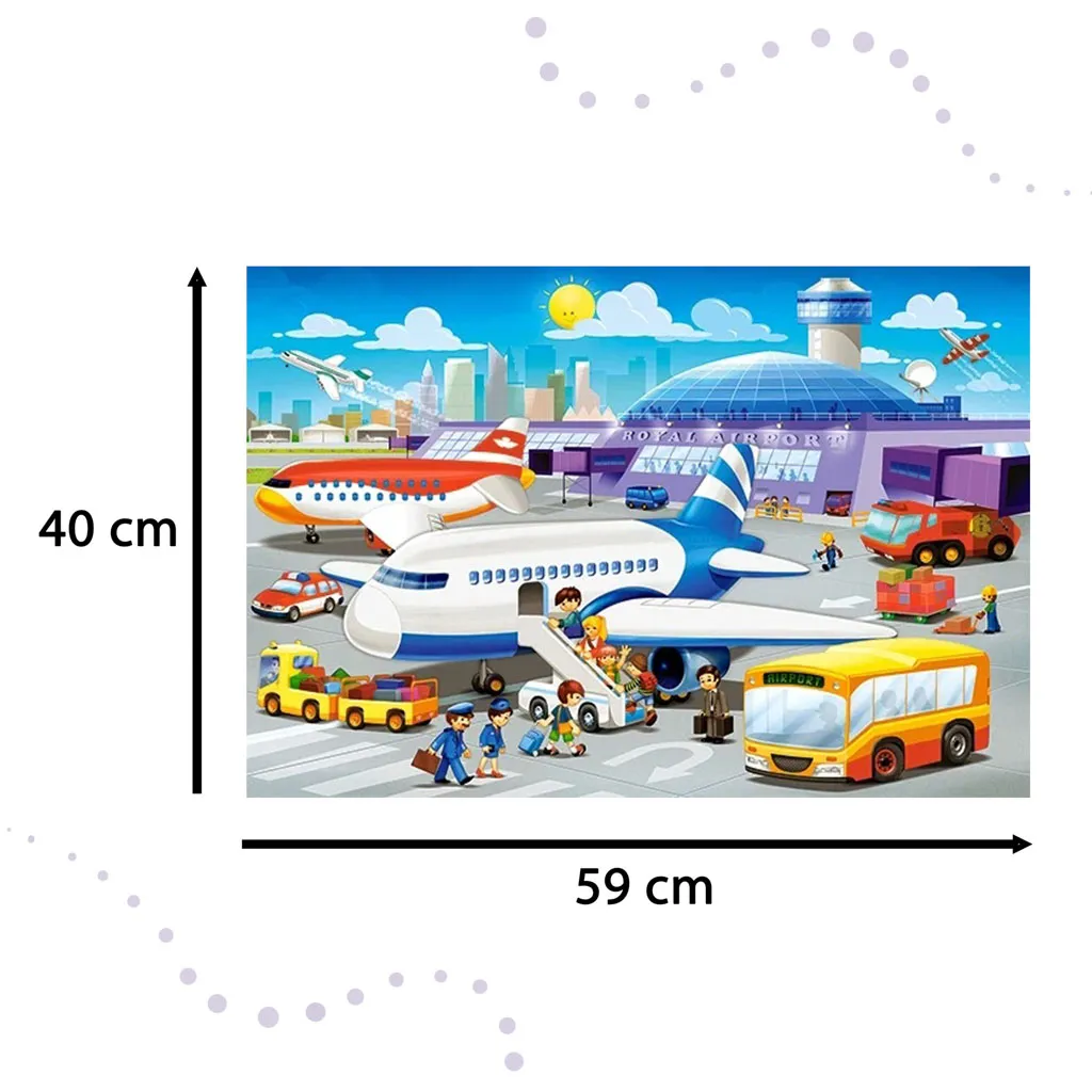 castorland dječje puzzle 40kom - dan u zračnoj luci - slika 5
