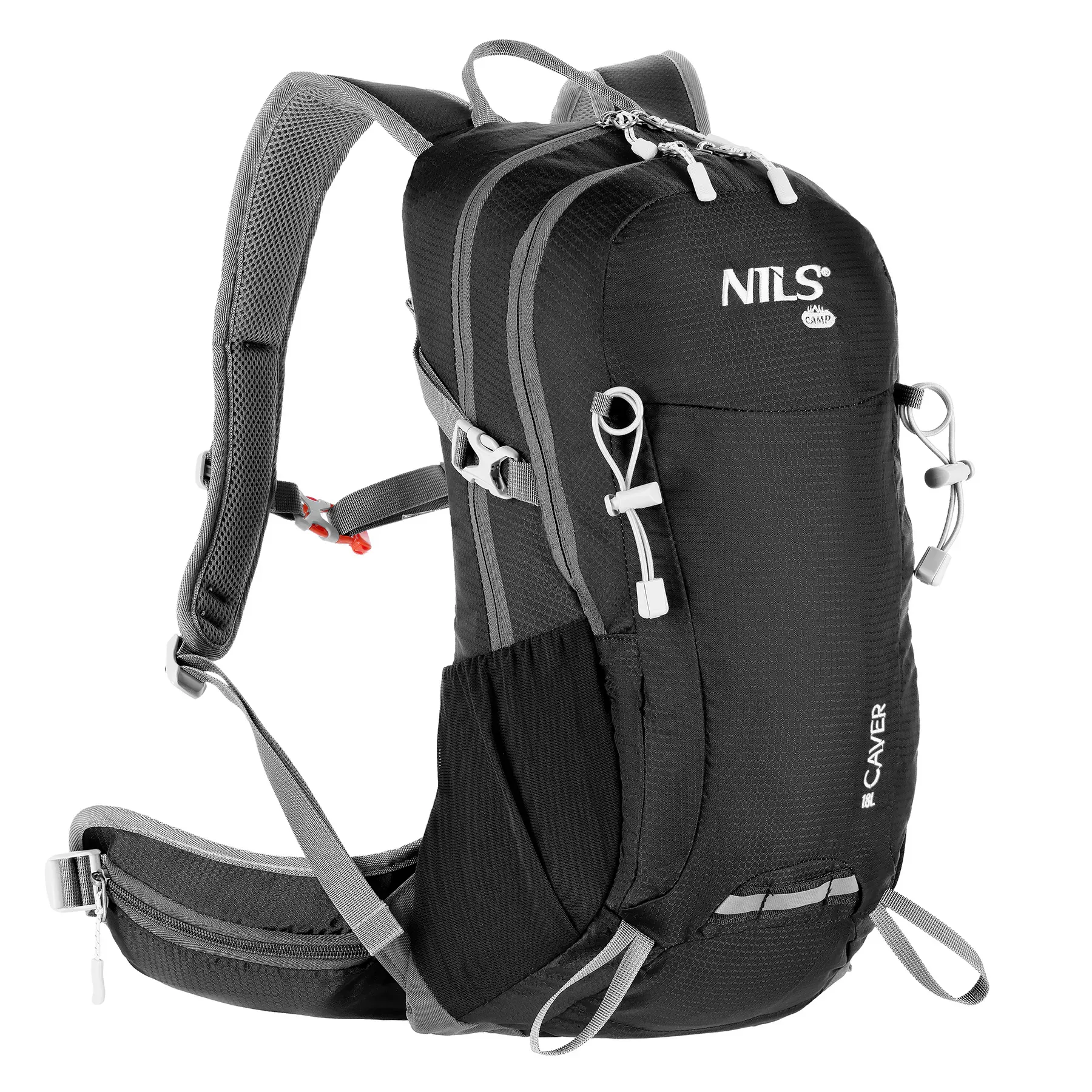 putni ruksak crni caver 18l nils camp - slika 2