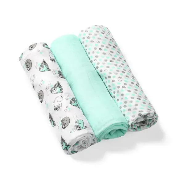 set babyono pelene od bambusa tirkizne 397/04 - slika 2
