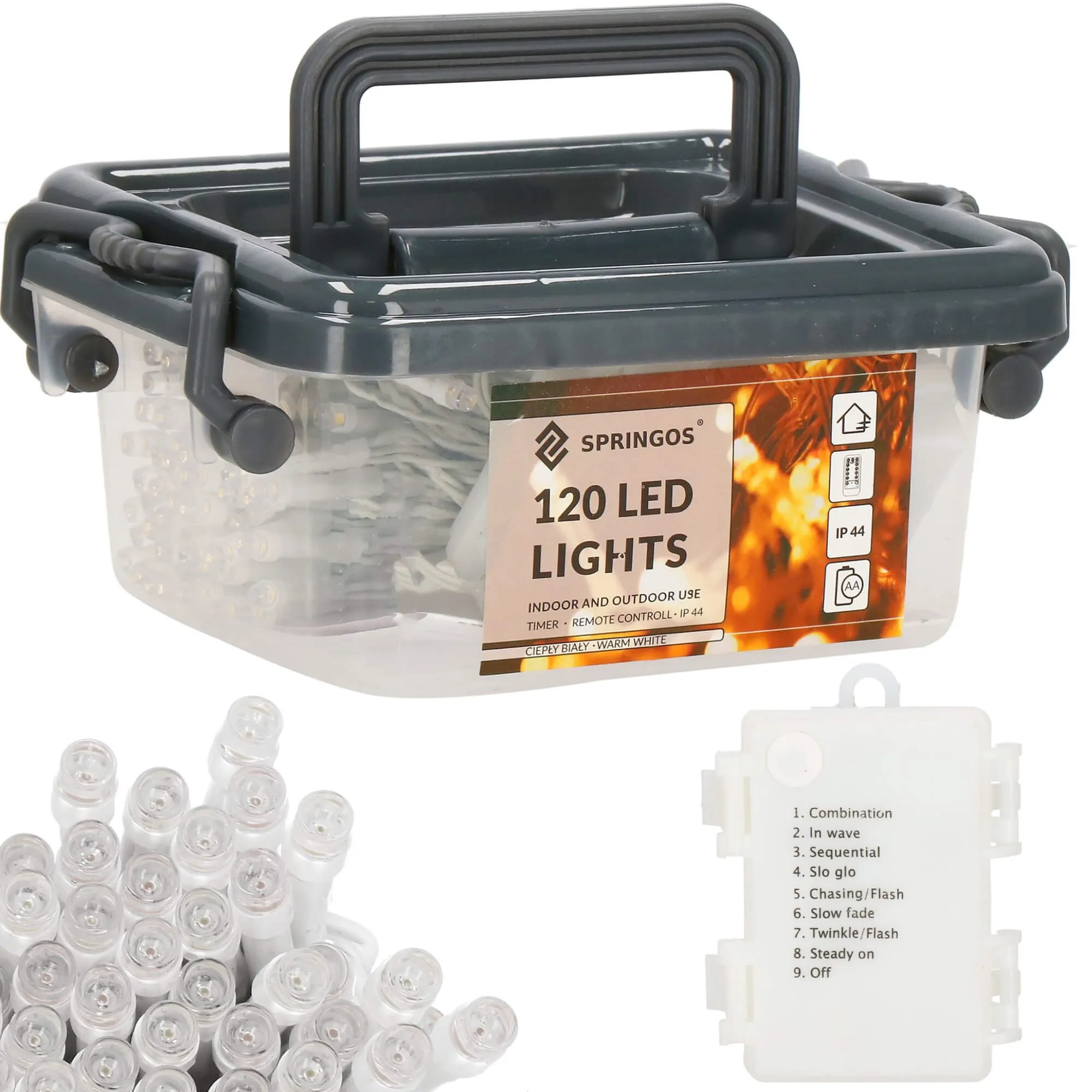 led lampice – 120 lampica, toplo bijela - slika 9