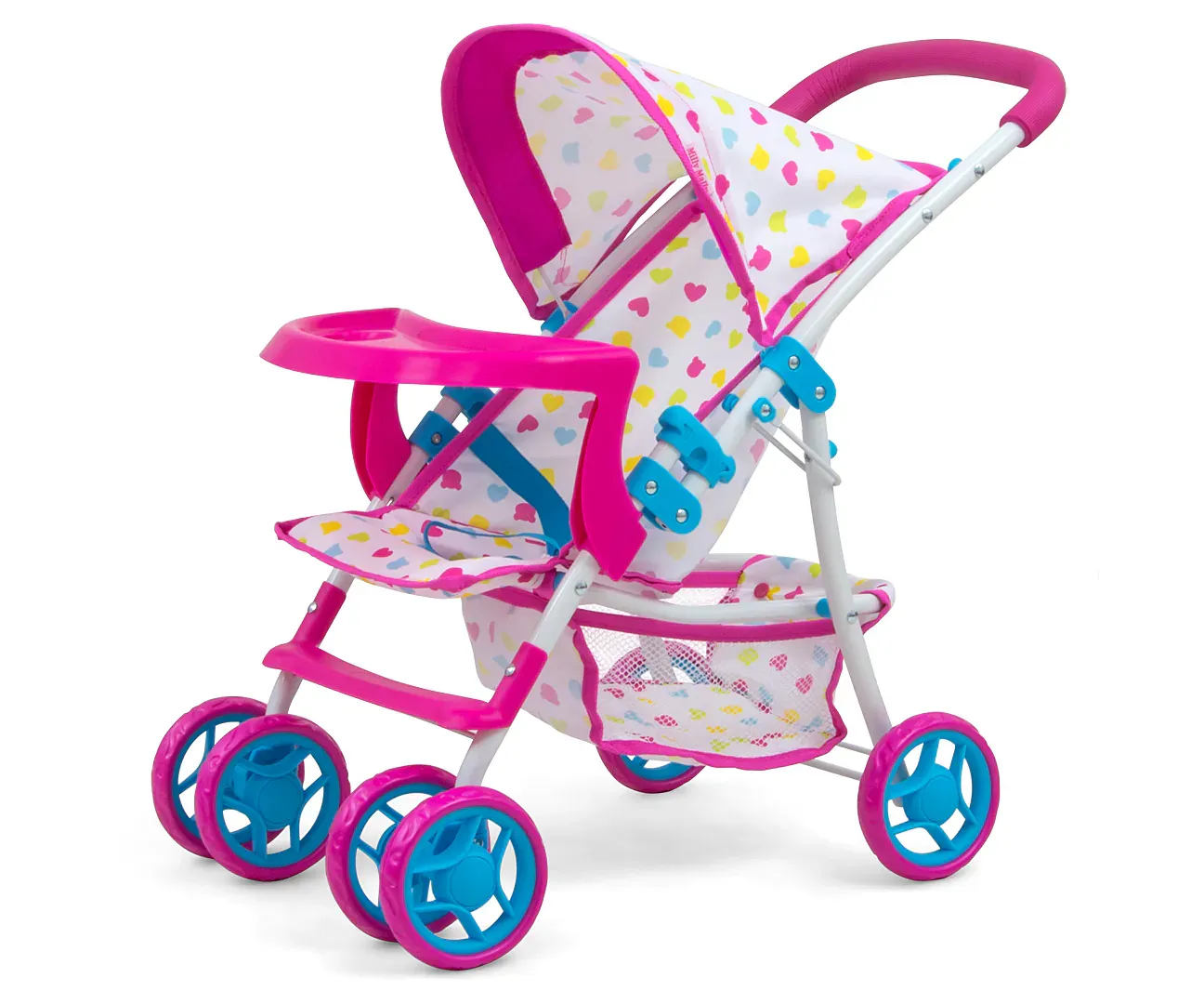 milly mally dječja kolica za lutke kate candy roza - slika 2