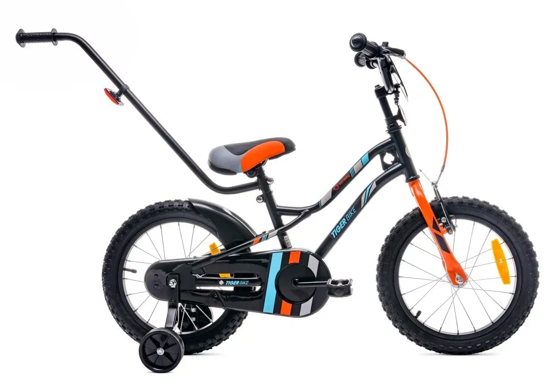 dječji bicikl guralica tiger 16" crni-narančasti-tirkizni - slika 2