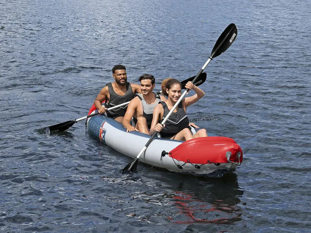 bestway kajak rapid x3 na napuhavanje za 3 osobe 381x100 cm 65132 - slika 9