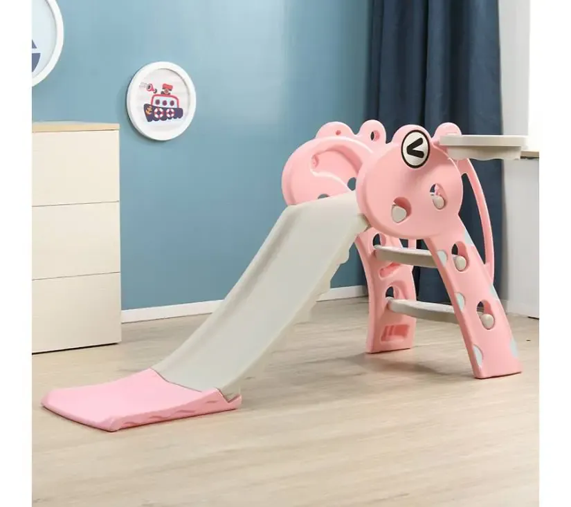 MamaKids tobogan s ljestvama za djecu, rozi 140 x 45 x 81 cm - Pribislavec