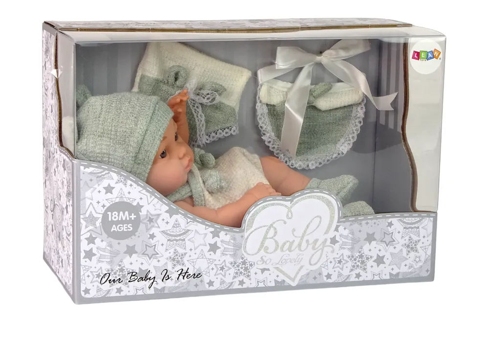 sweet baby lutka s kapicom 30cm zelena - slika 5
