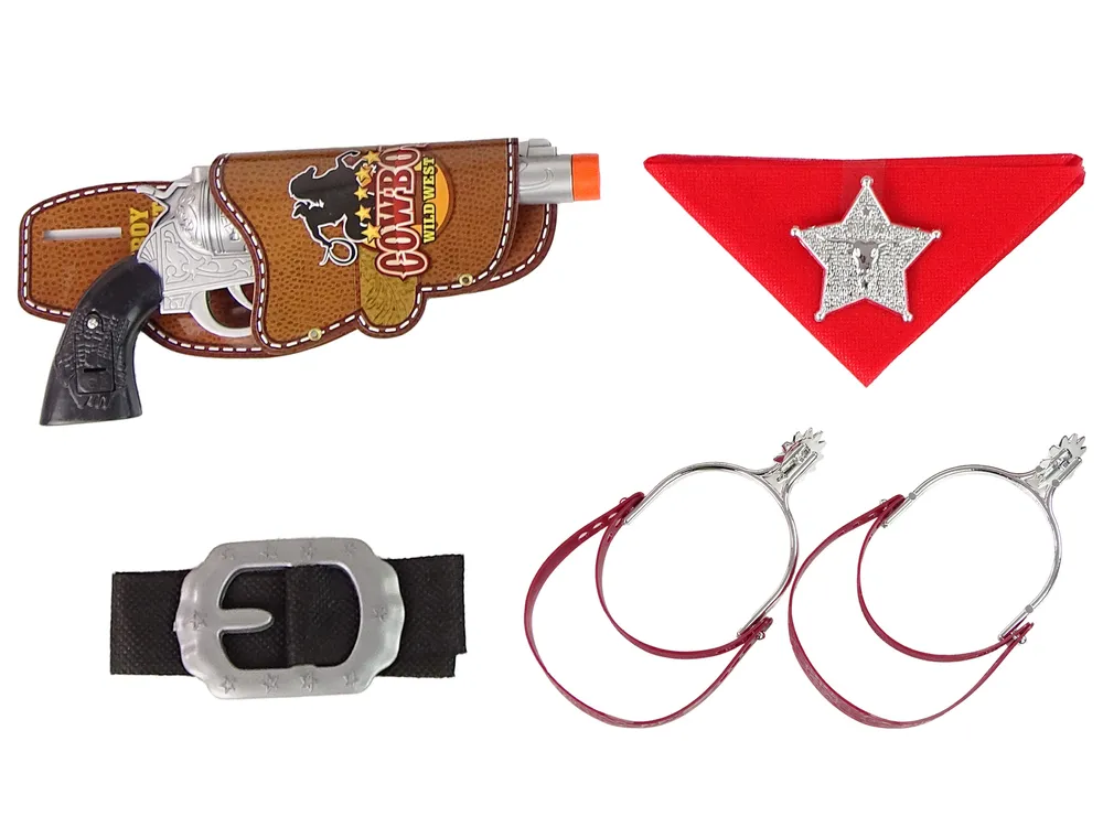 kaubojski set s puškom, revolverom i dodacima - slika 4
