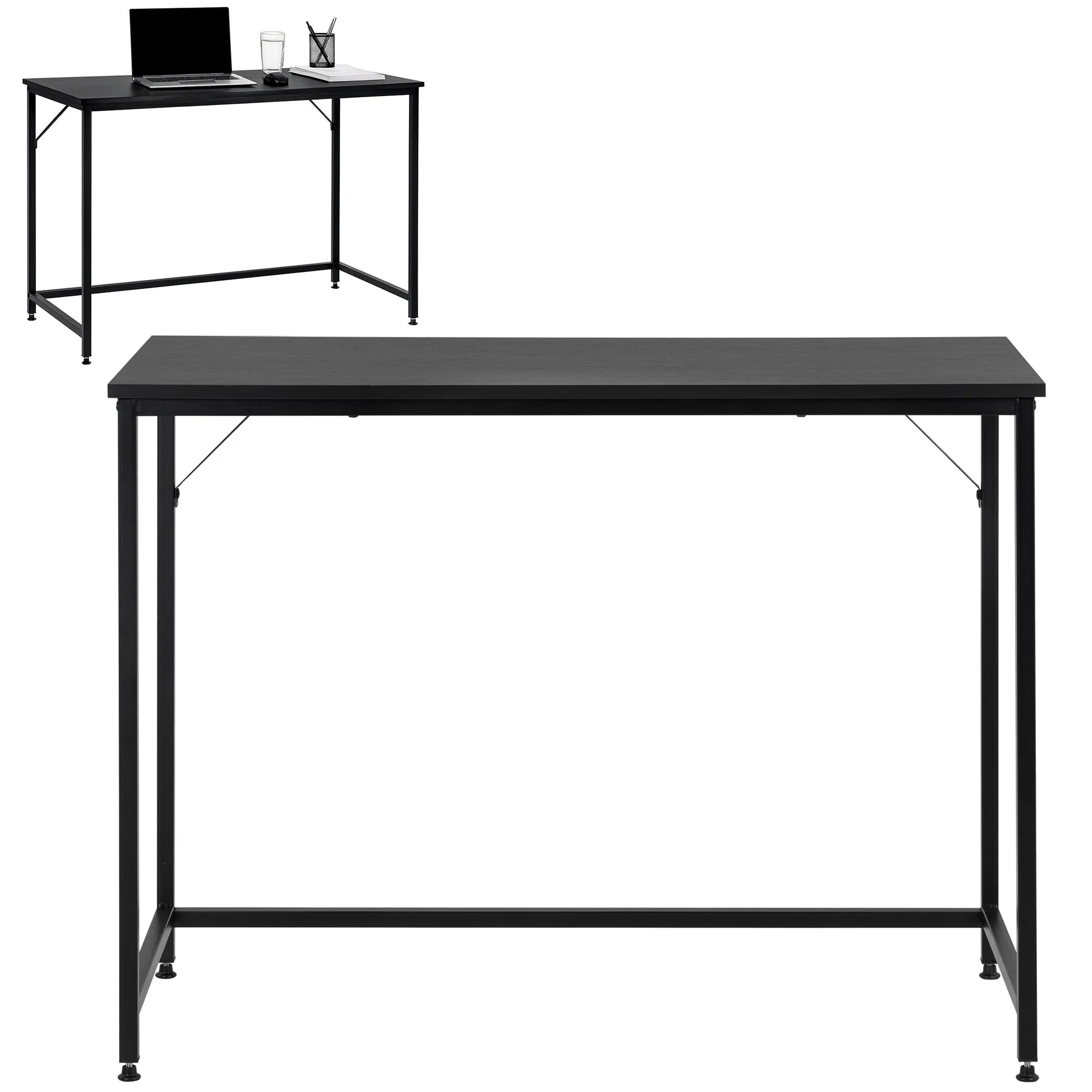 radni stol 100 x 50 x 76 cm, crni - slika 8