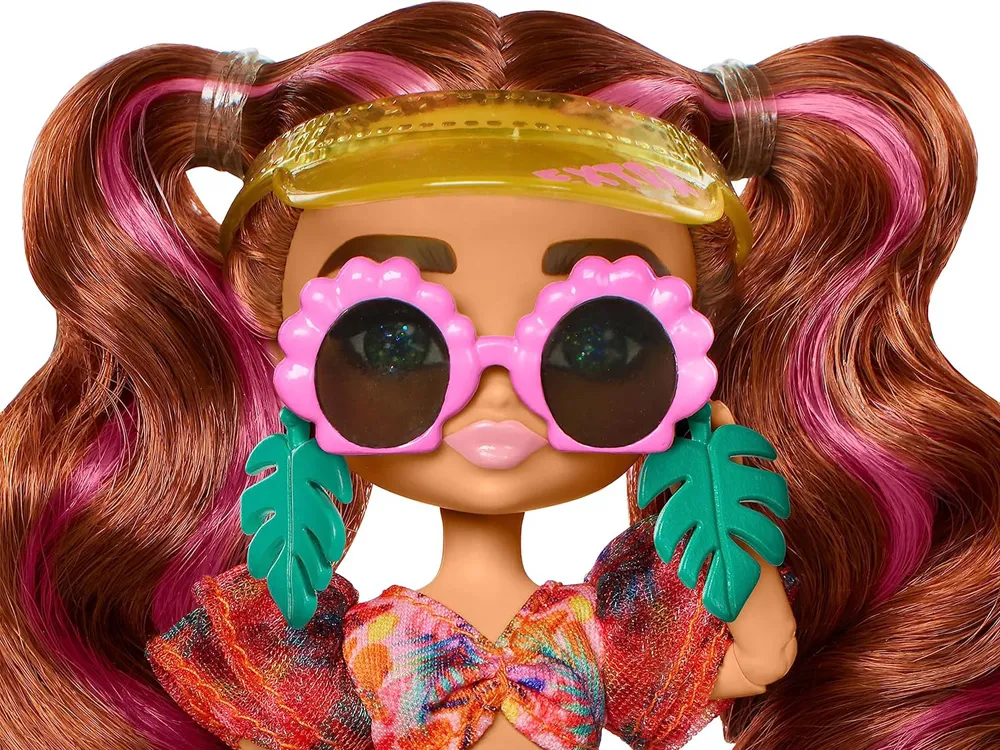 lutka barbie extra fly minis u izdanju za plažu - smeđa kosa - slika 7