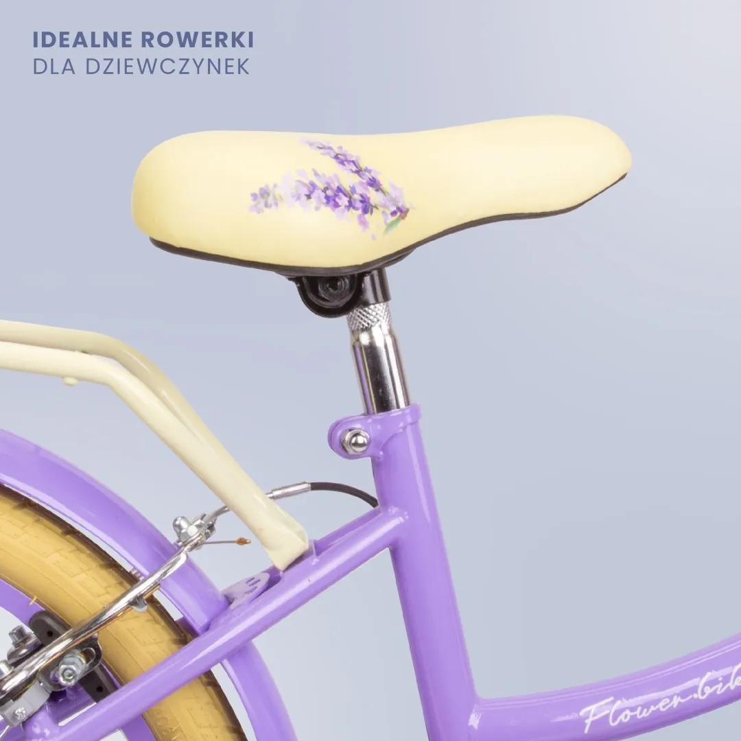 dječji bicikl flower 20" - lavanda - slika 3