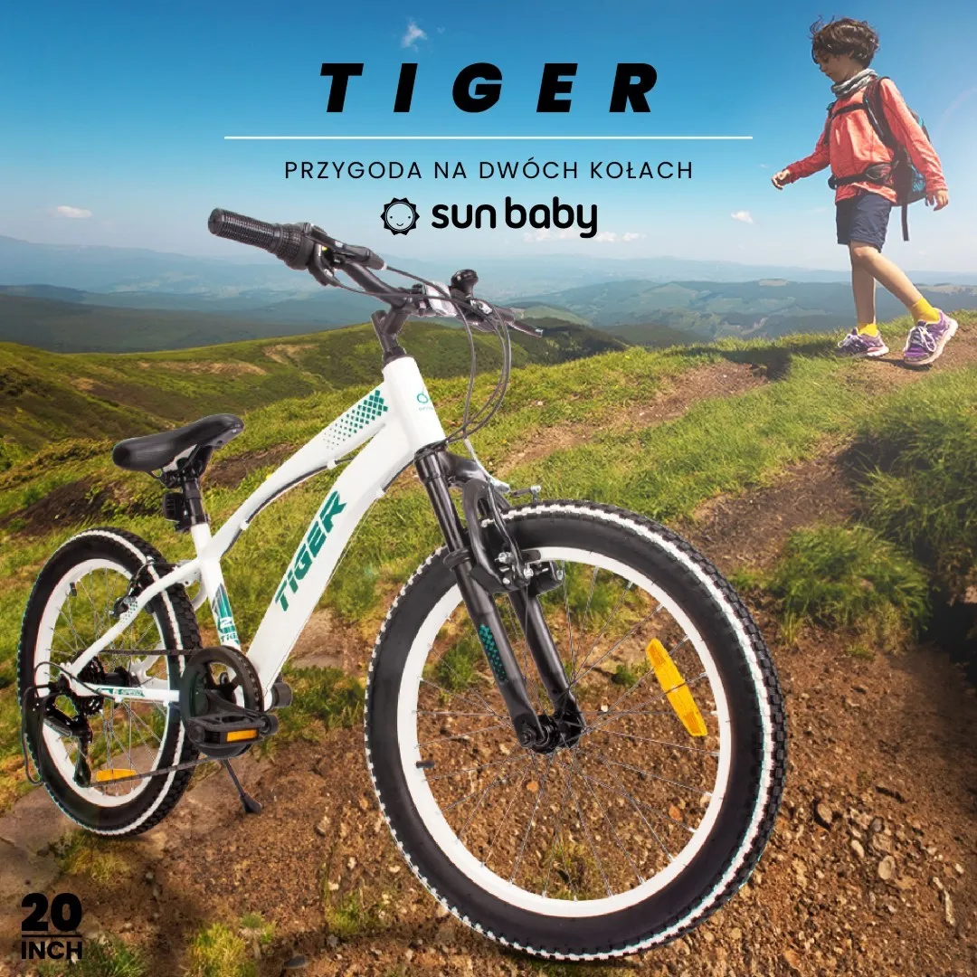 dječji bicikl tiger 20" revoshift shimano 6 brzina bijelo-zeleni - slika 11