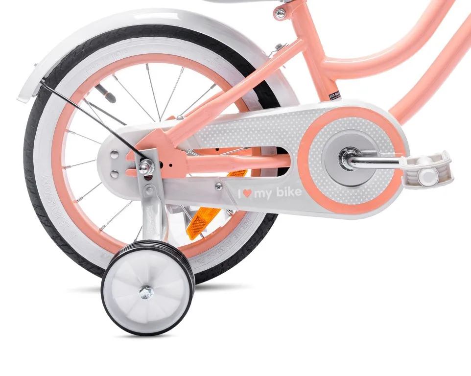dječji bicikl 14" heart bike boja breskve - slika 7