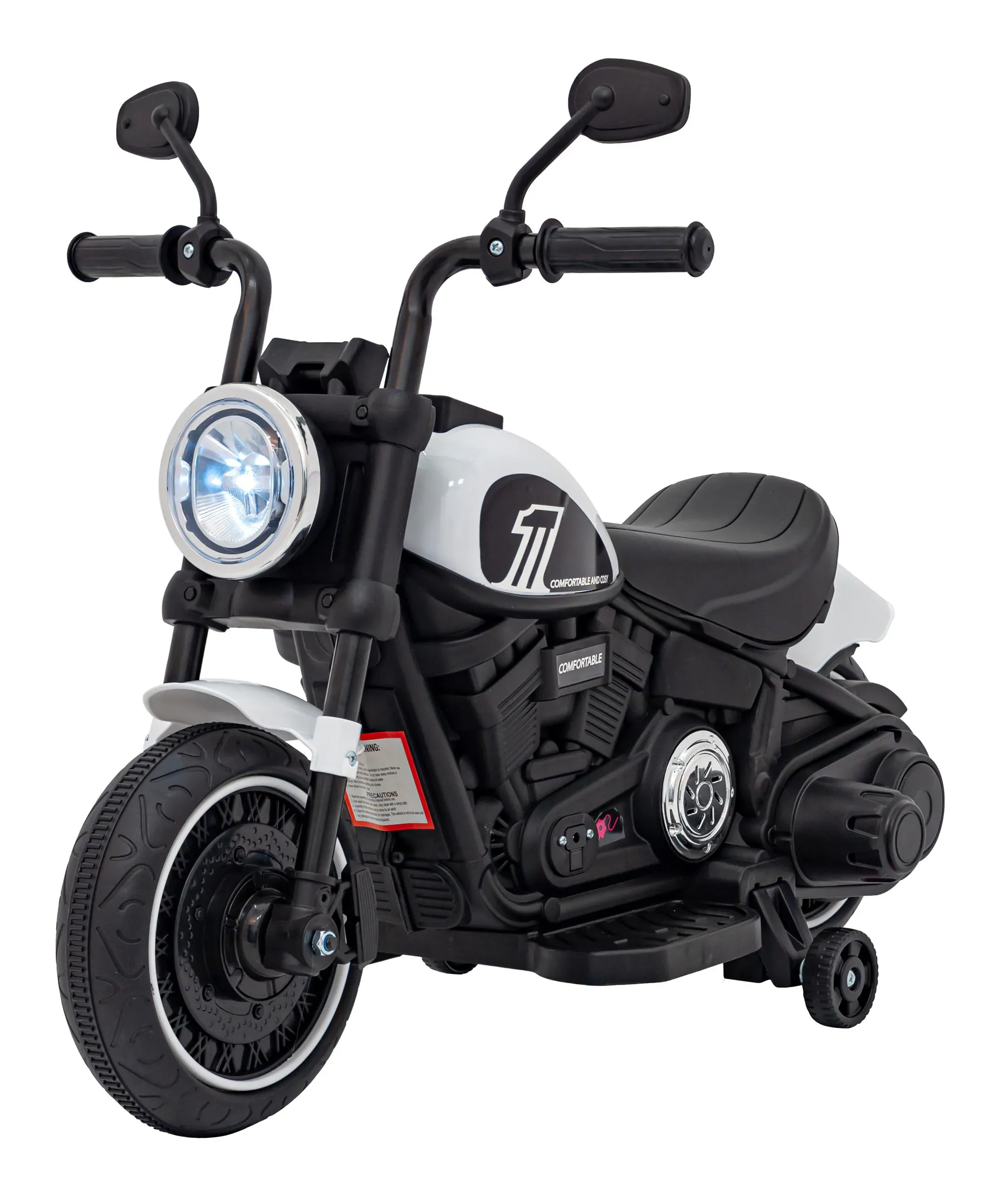 chopper, motor na akumulator, bijeli - slika 4