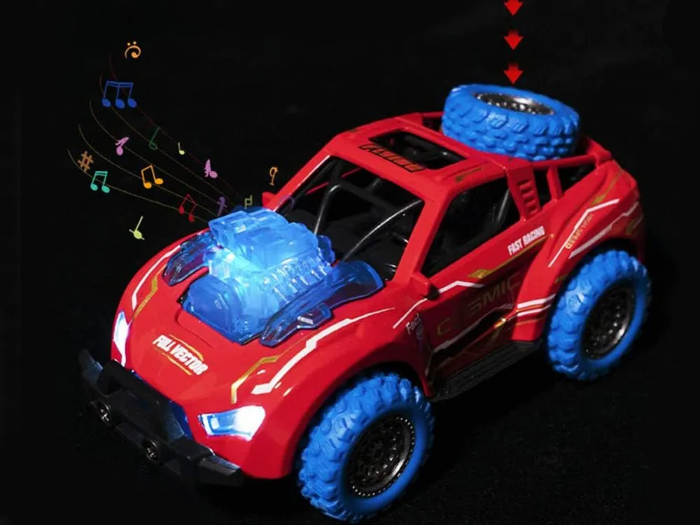 metalni autić predator 4x4 plavi - slika 8