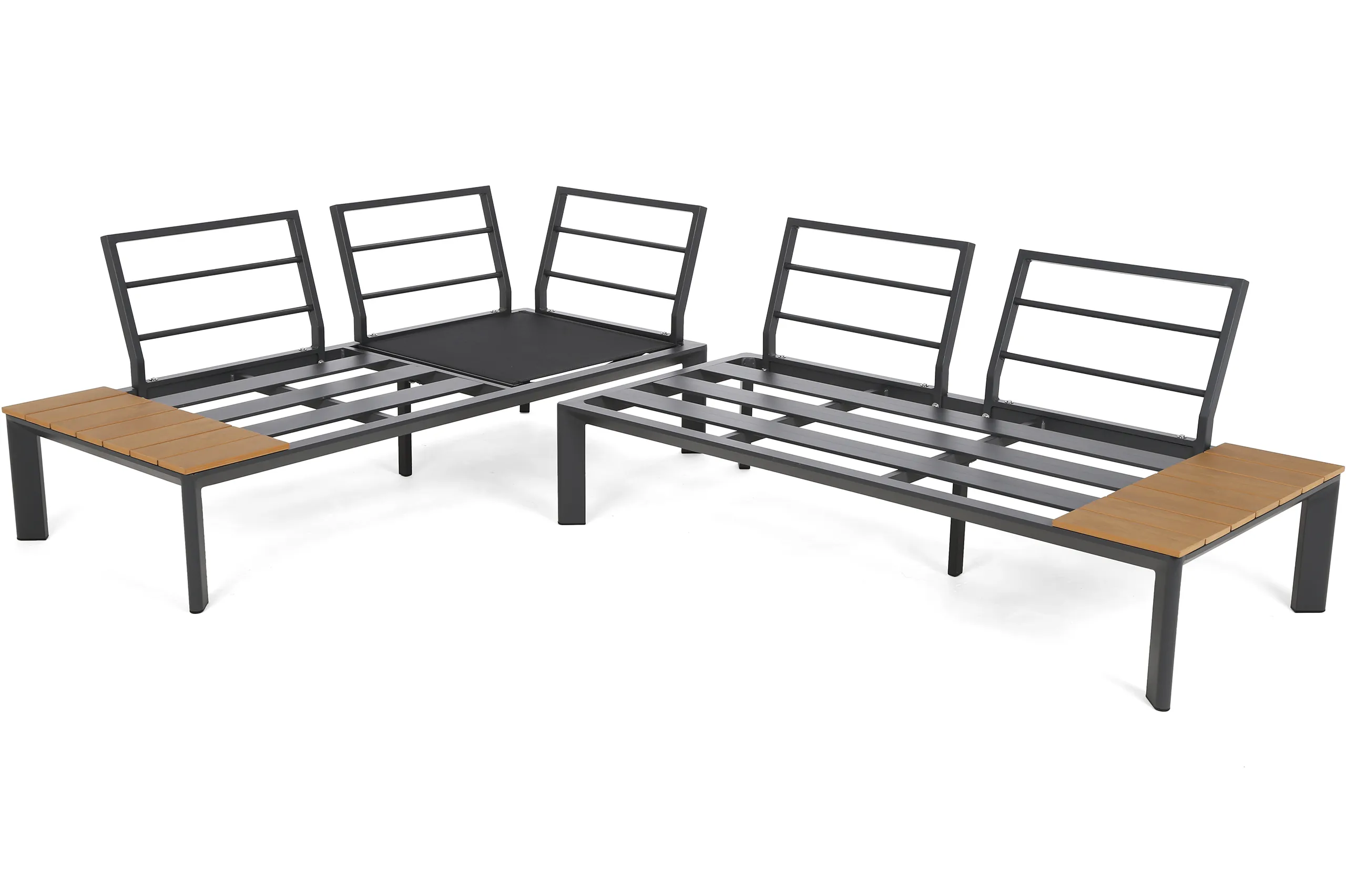 kutna sofa nicea tamno siva / siva - slika 5