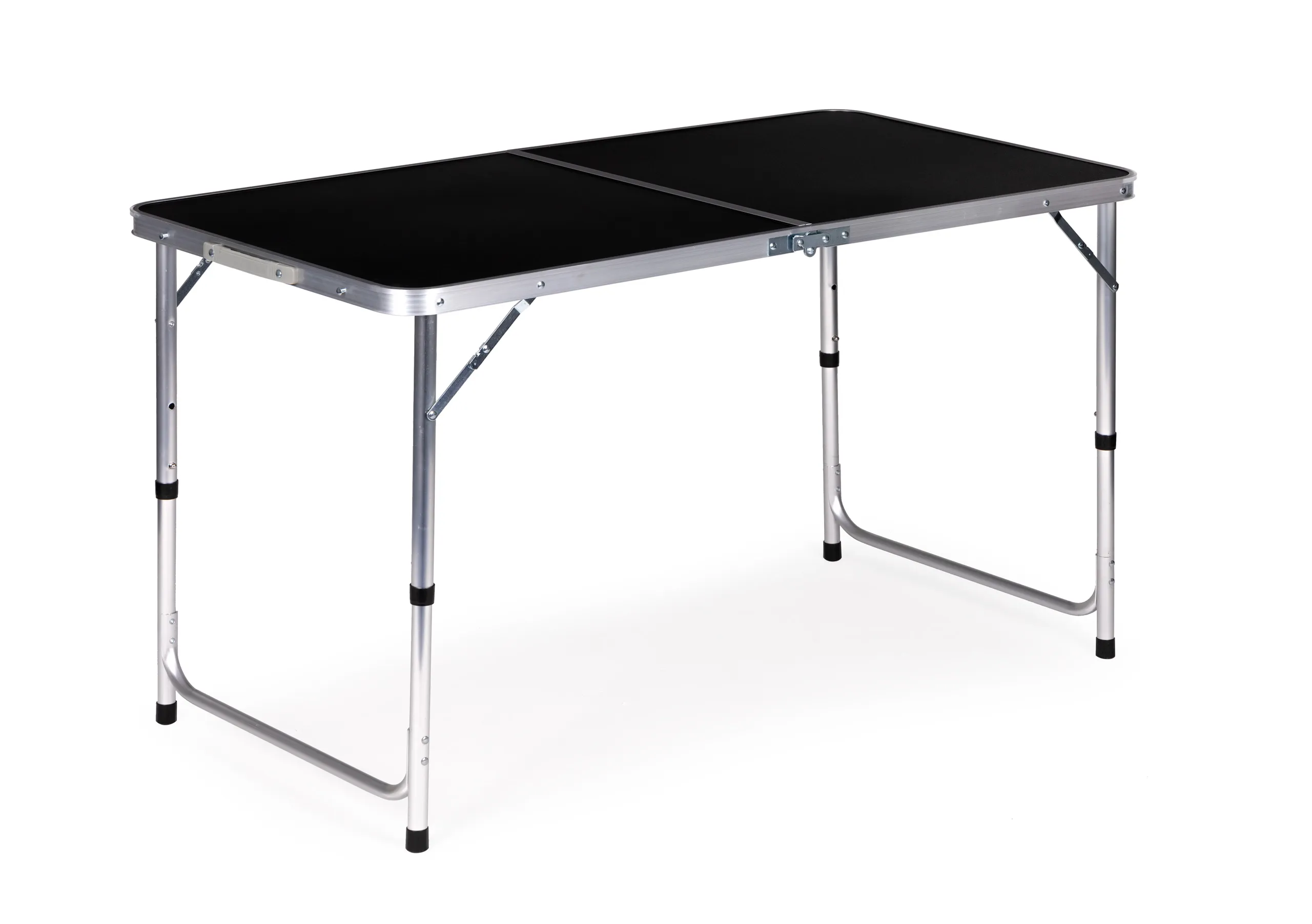 modernhome sklopivi turistički stol 120 x 60 cm crni - slika 3