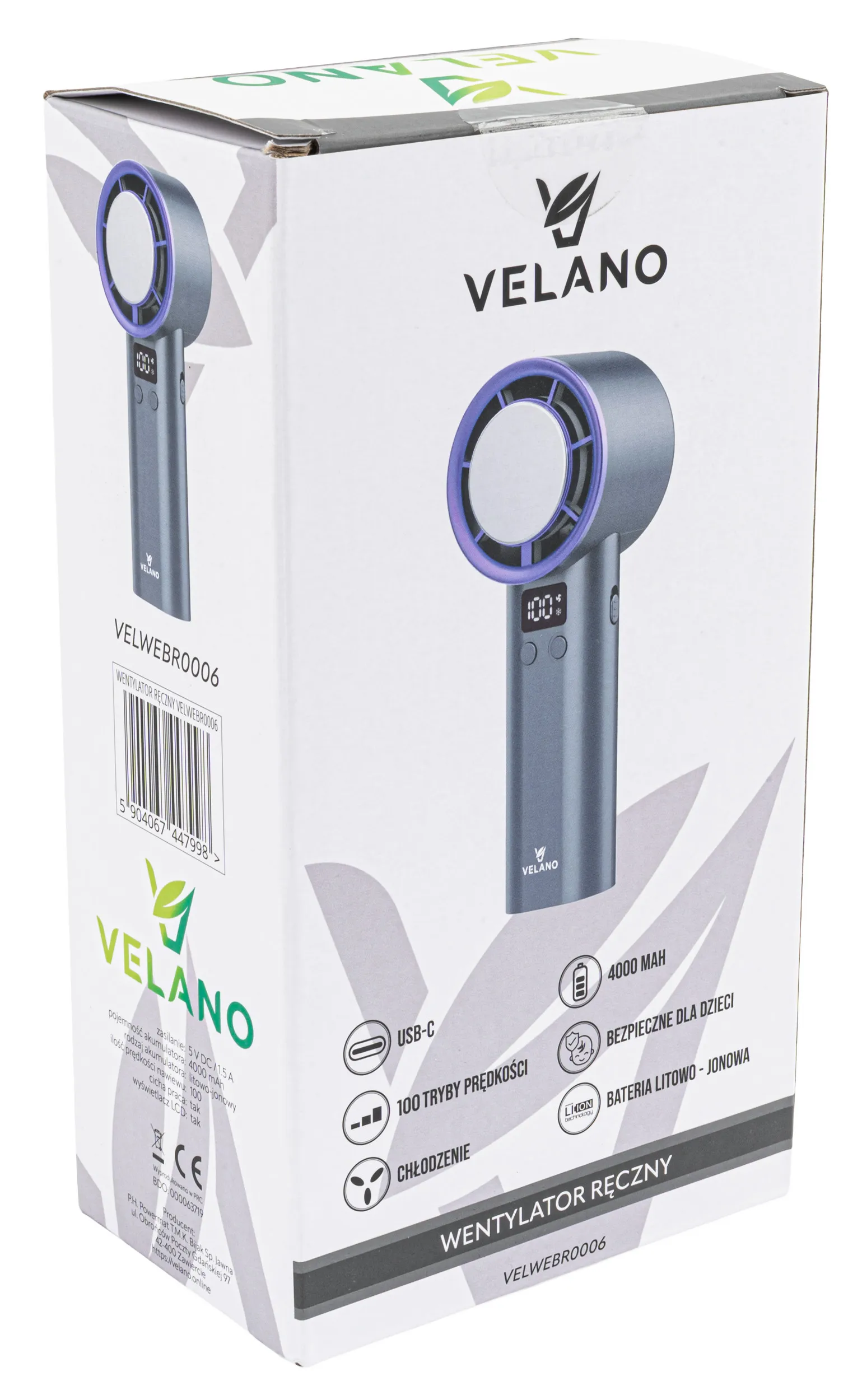 ručni ventilator velano velwebr0006 - slika 5