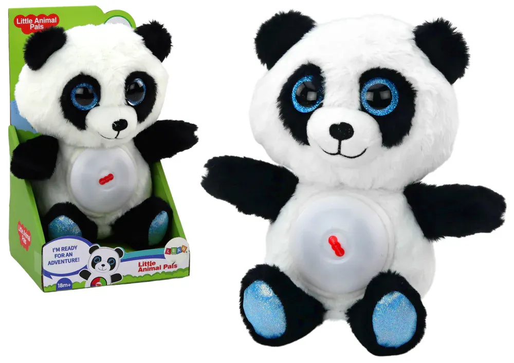 Plišana panda - lampa s uspavanka za spavanje 30 cm - Pribislavec