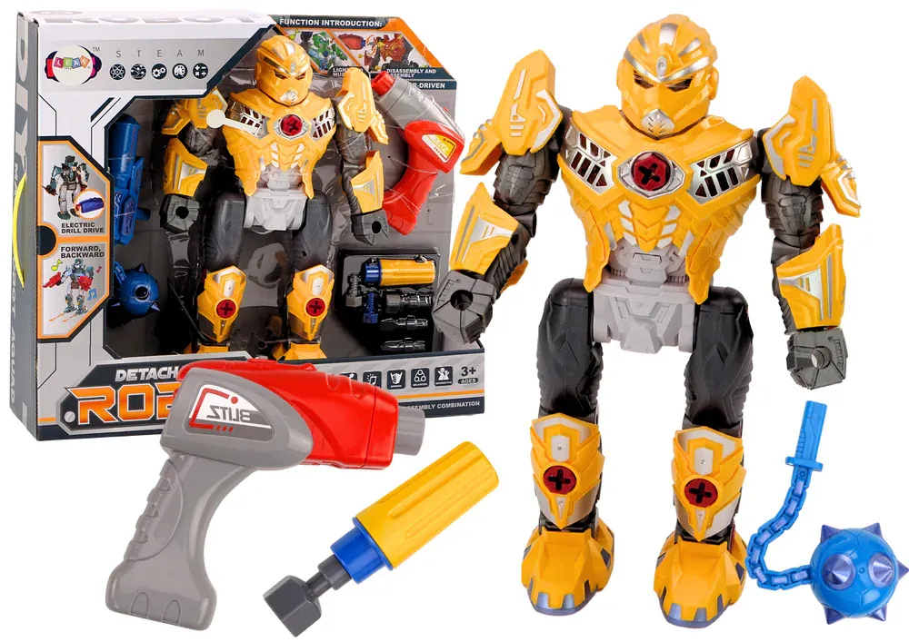 robot s odvijačem i efektima žuti - slika 2