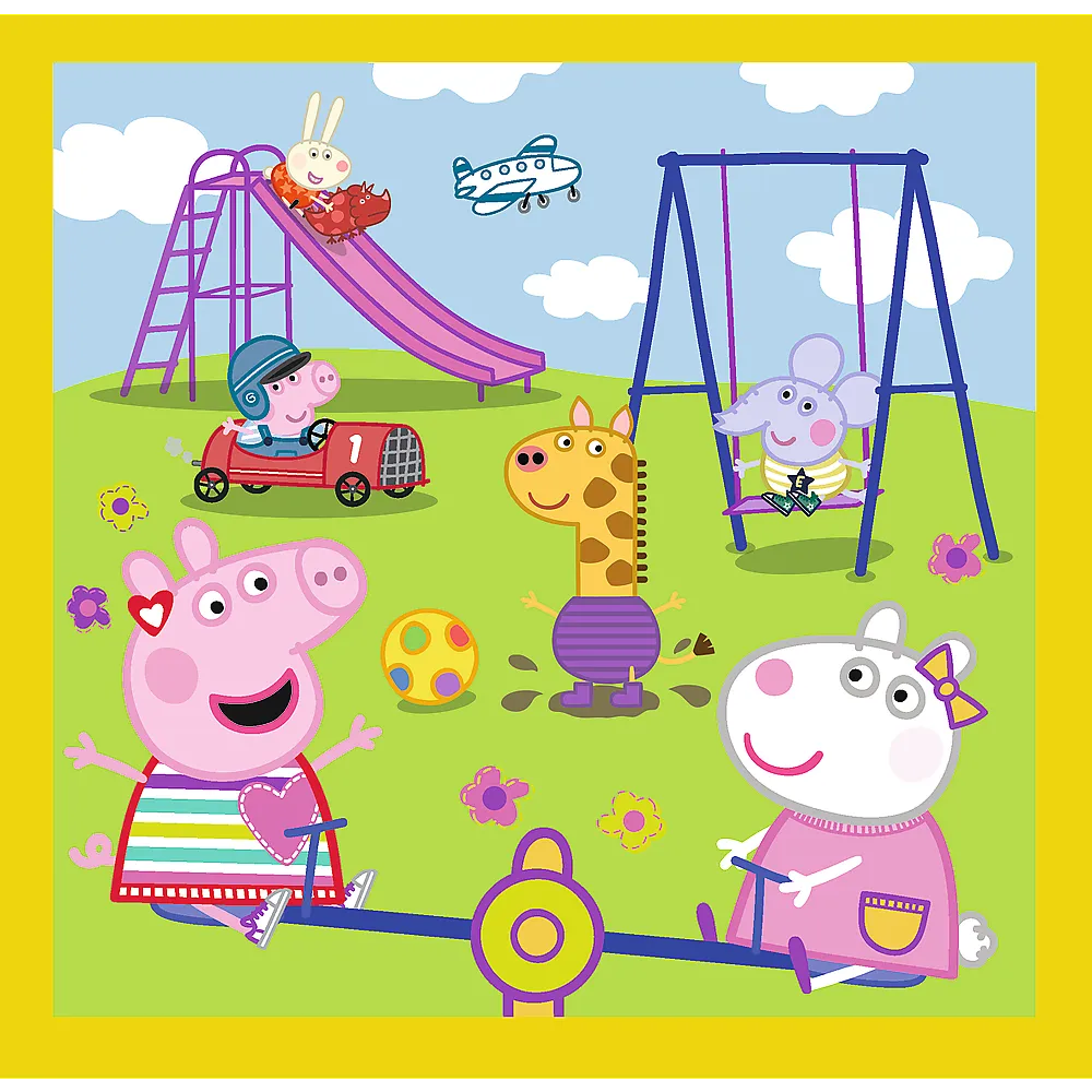 puzzle - 3u1 - peppa's happy day - peppa pig trefl 34849 - slika 4