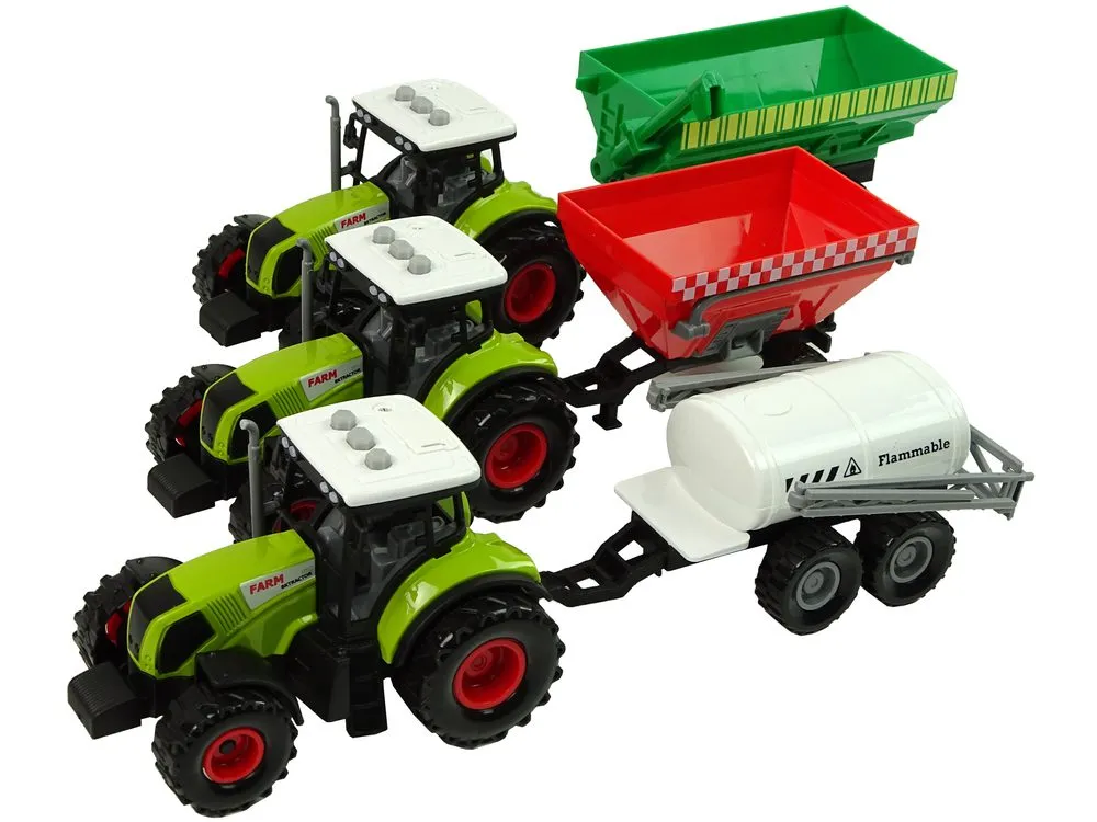 set traktora 3u1 s prikolicama - slika 3