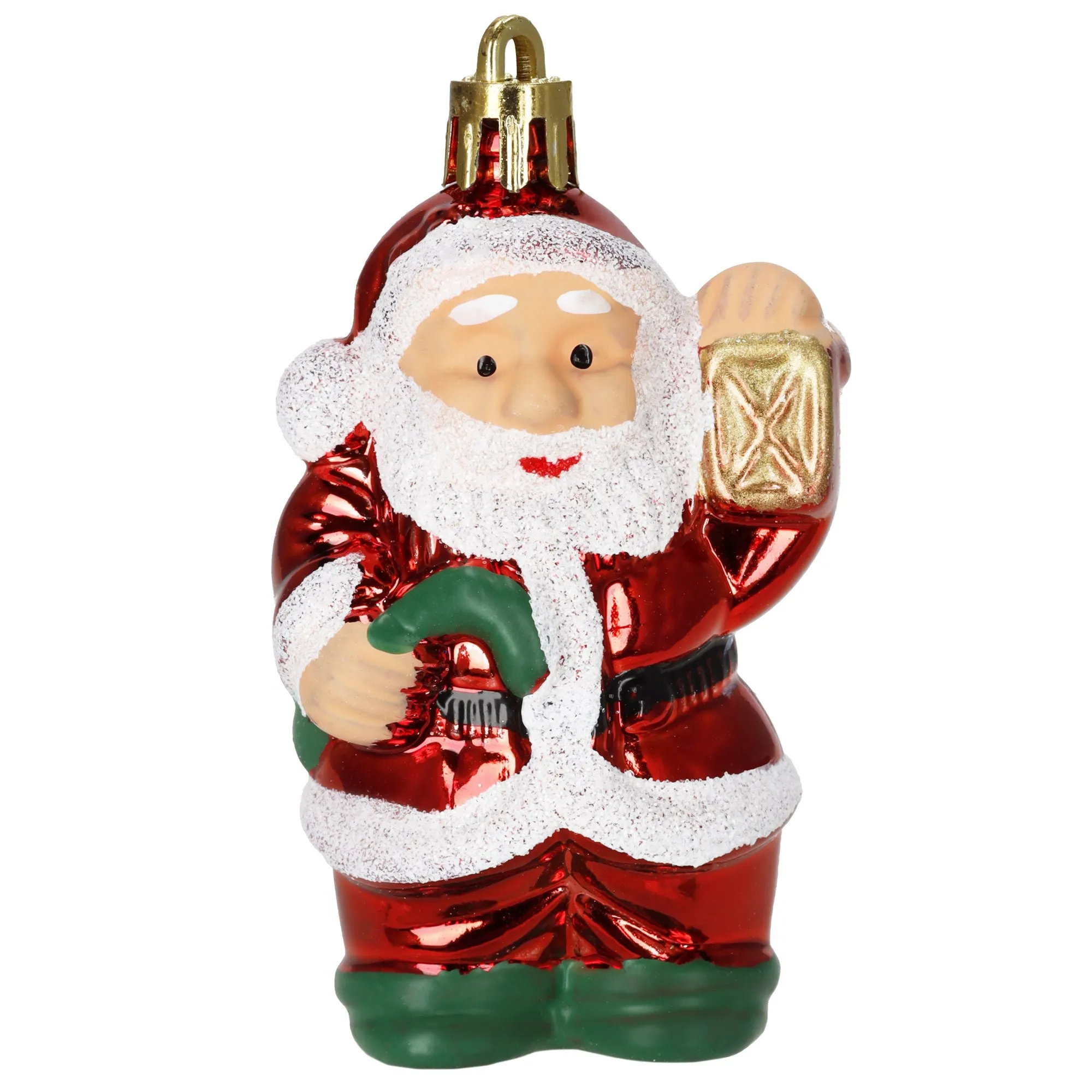 božićni ukrasi djed božićnjak 8 cm – set 2 komada - slika 6