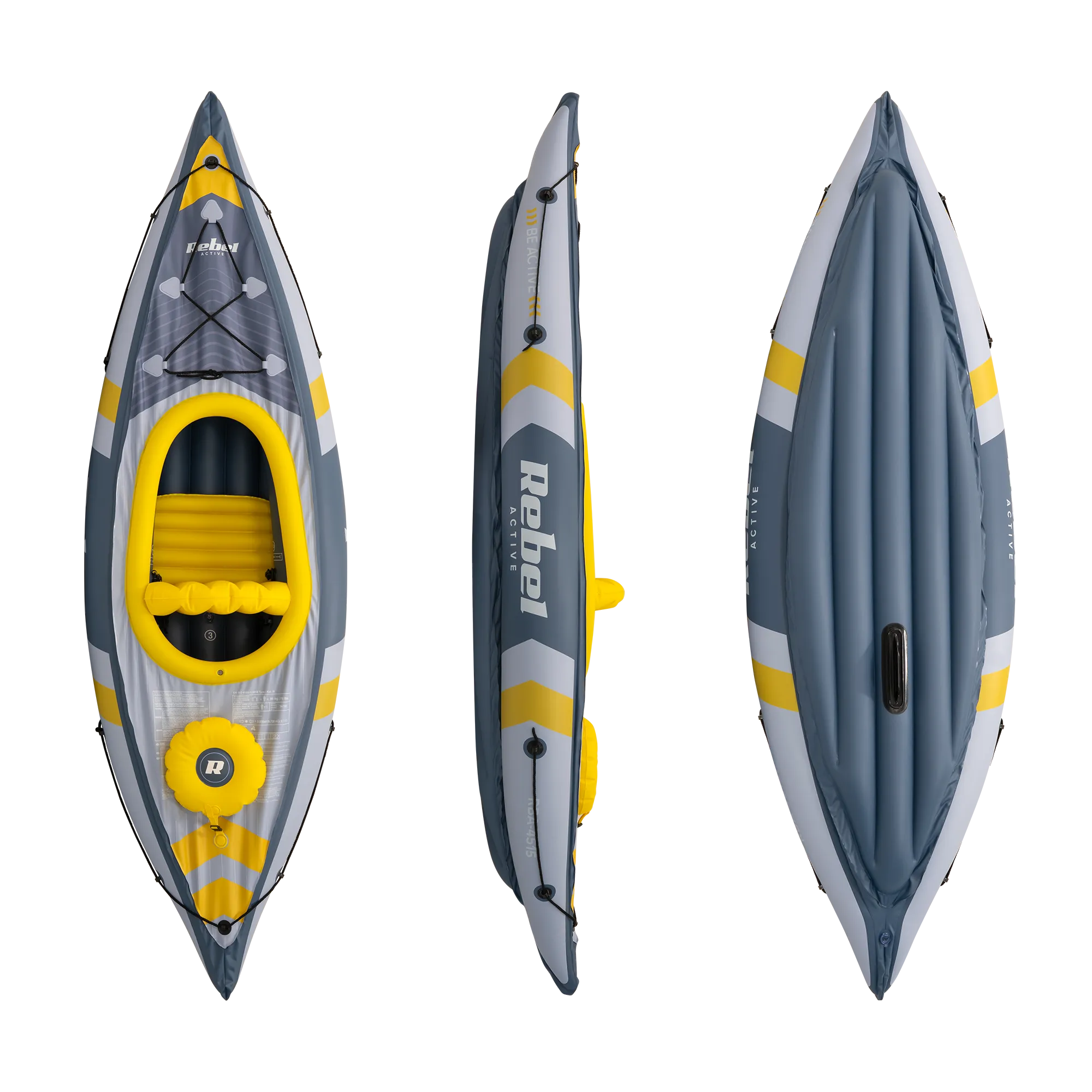 rebel active kajak na napuhavanje 282x90x43, set - slika 4
