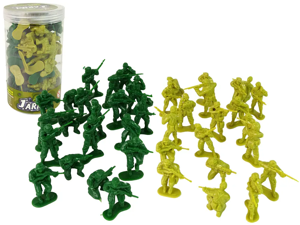 vojni set figurica zeleno-žuti - slika 2