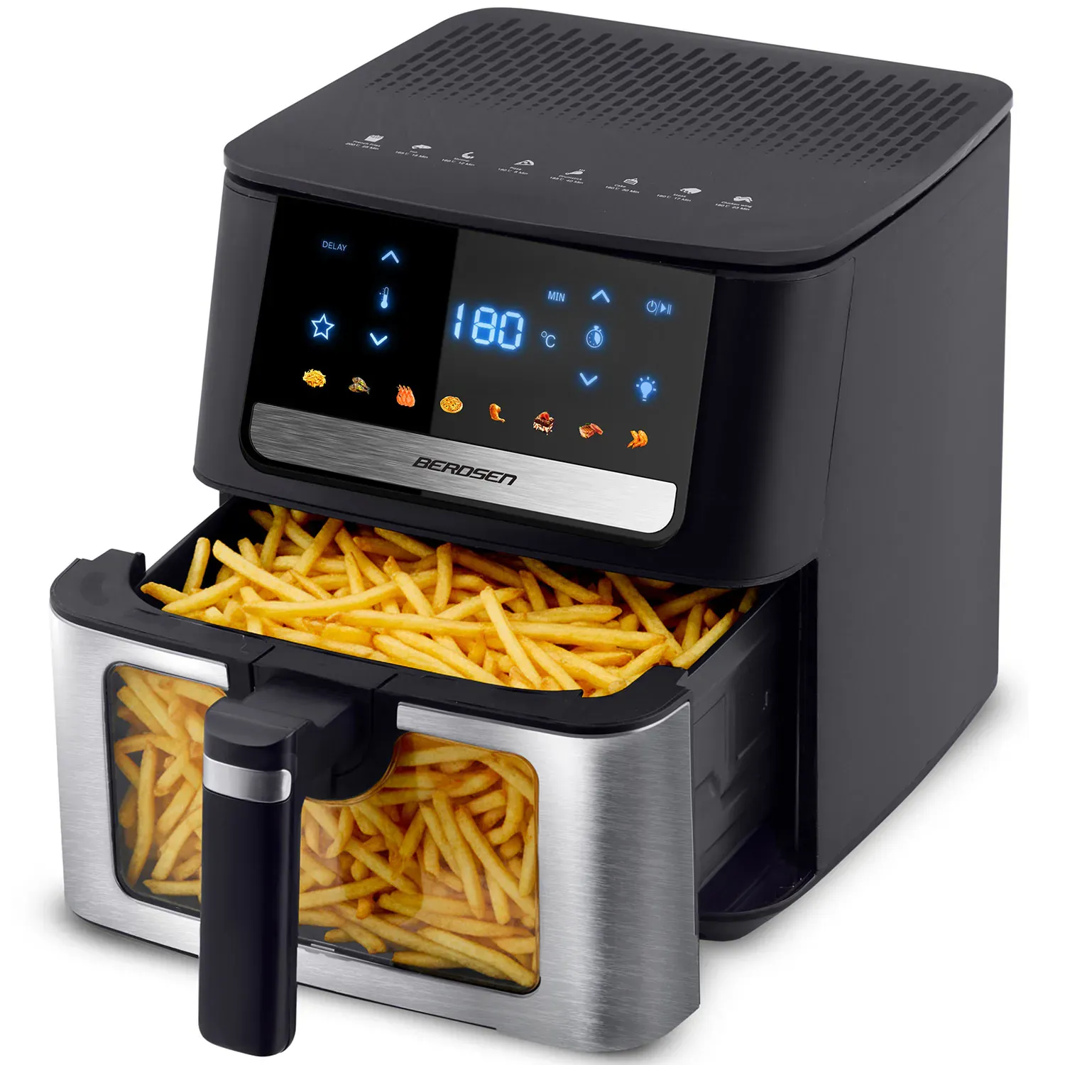 friteza na vrući zrak 6,5l berdsen 1700w bd-655 crna - slika 3