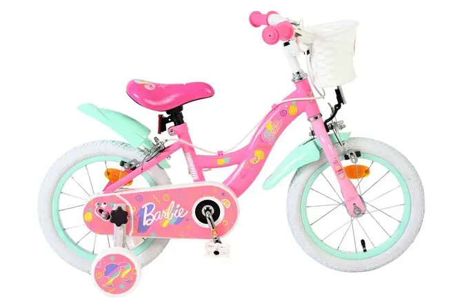 Volare dječji bicikl Barbie 14″ ružičaste boje, s dvije ručne kočnice - Pribislavec