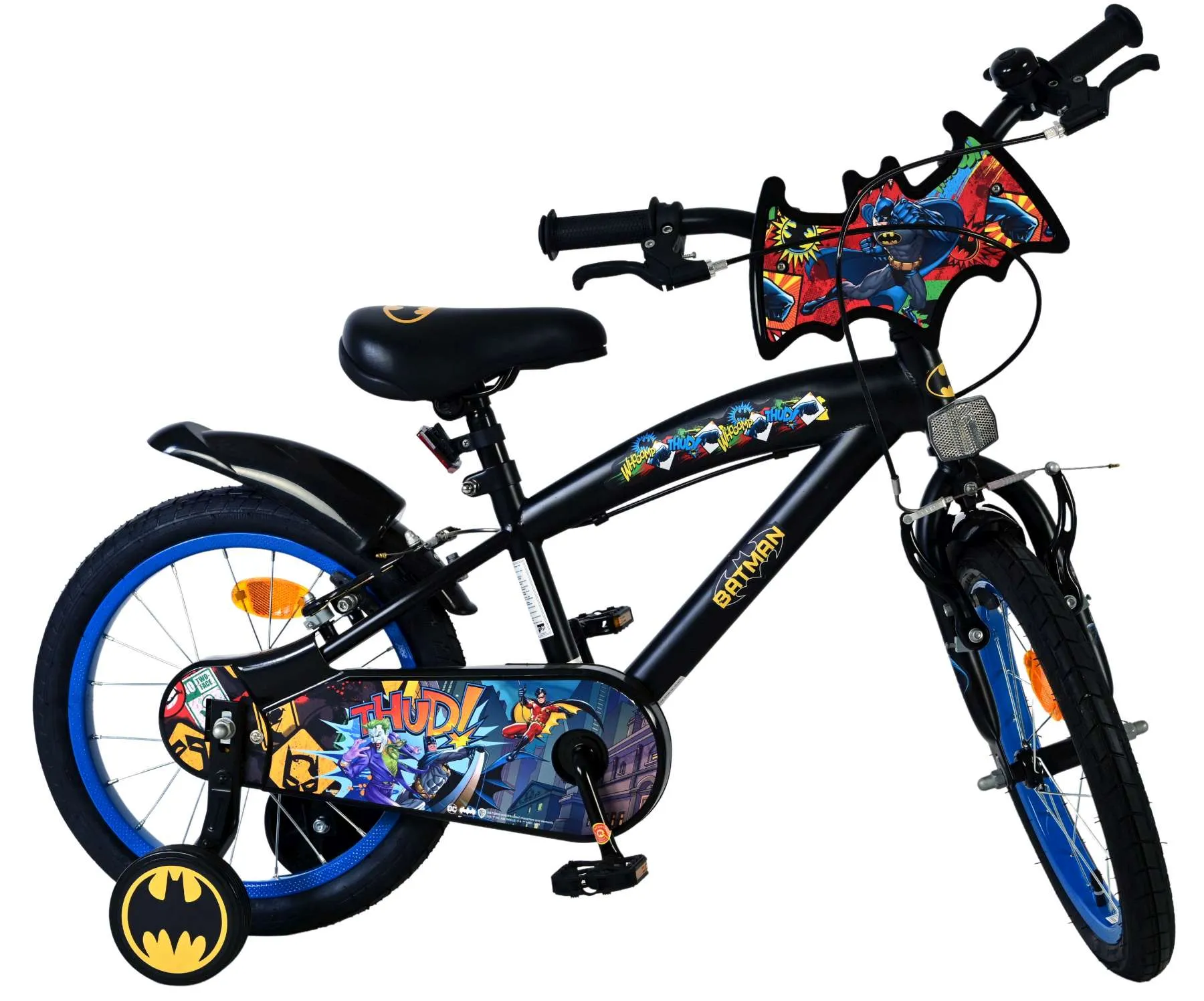 volare dječji bicikl batman 16″ crne boje, s dvije ručne kočnice - slika 11