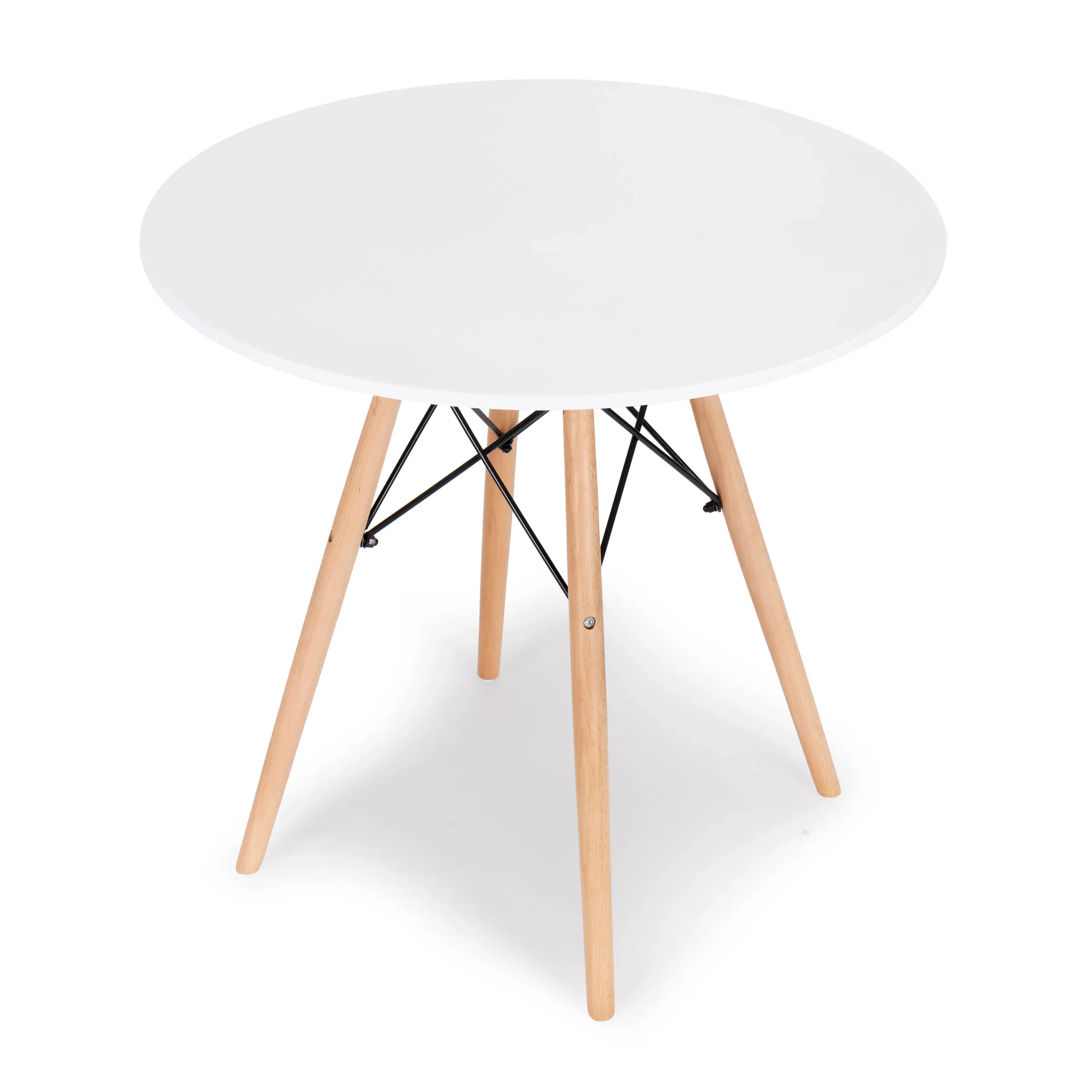 okrugli stol bijeli 80cm - slika 6