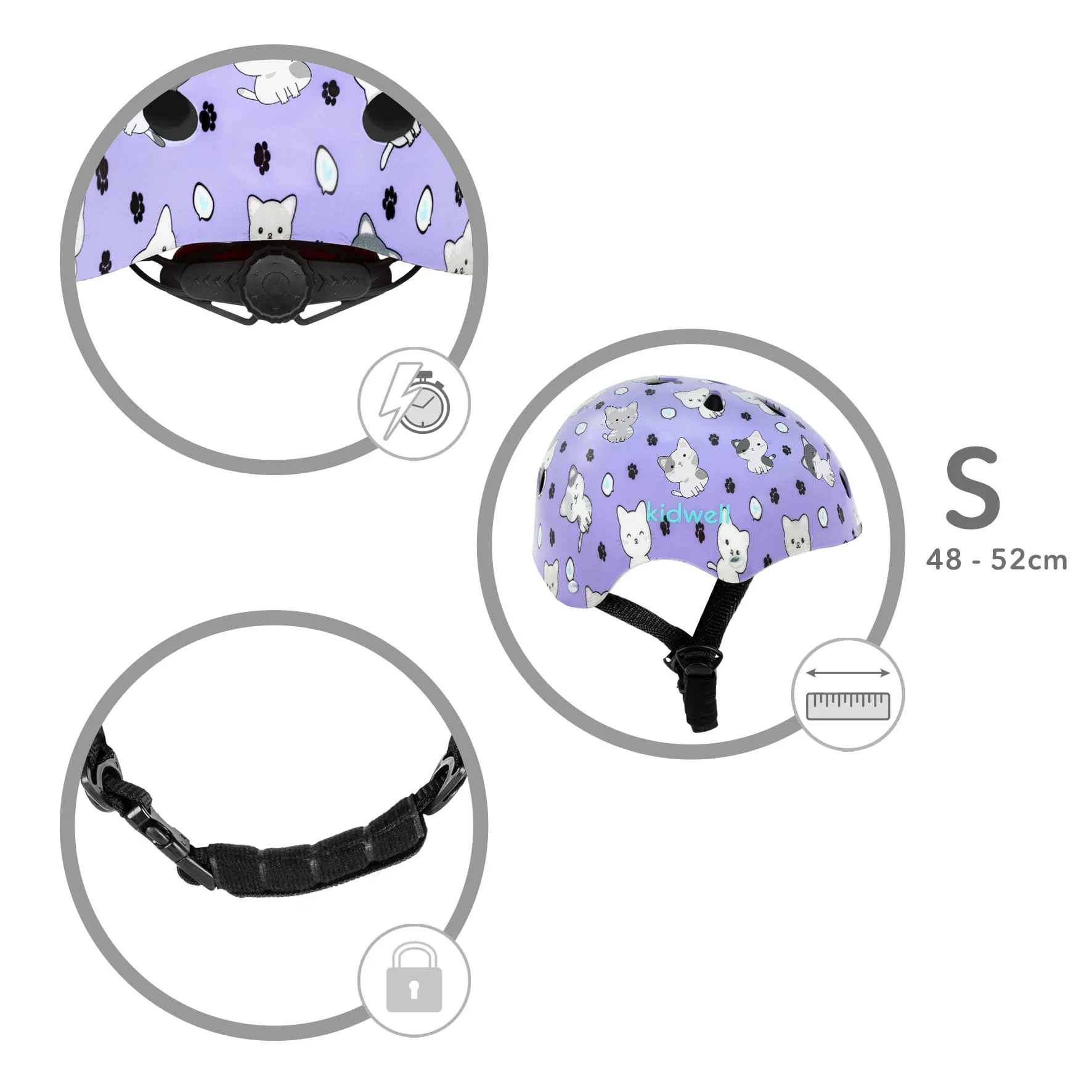 zaštitna kaciga orix plus kitty s 48-52 cm - slika 9