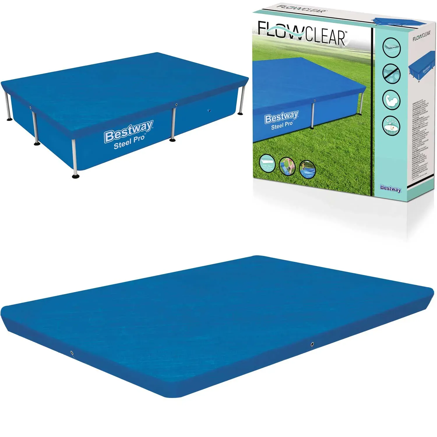 pravokutni pokrov 224 x 154 cm bestway 58103 - slika 2