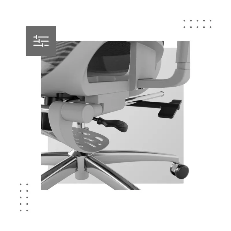 ergonomska uredska stolica expert 7.9 siva - slika 7