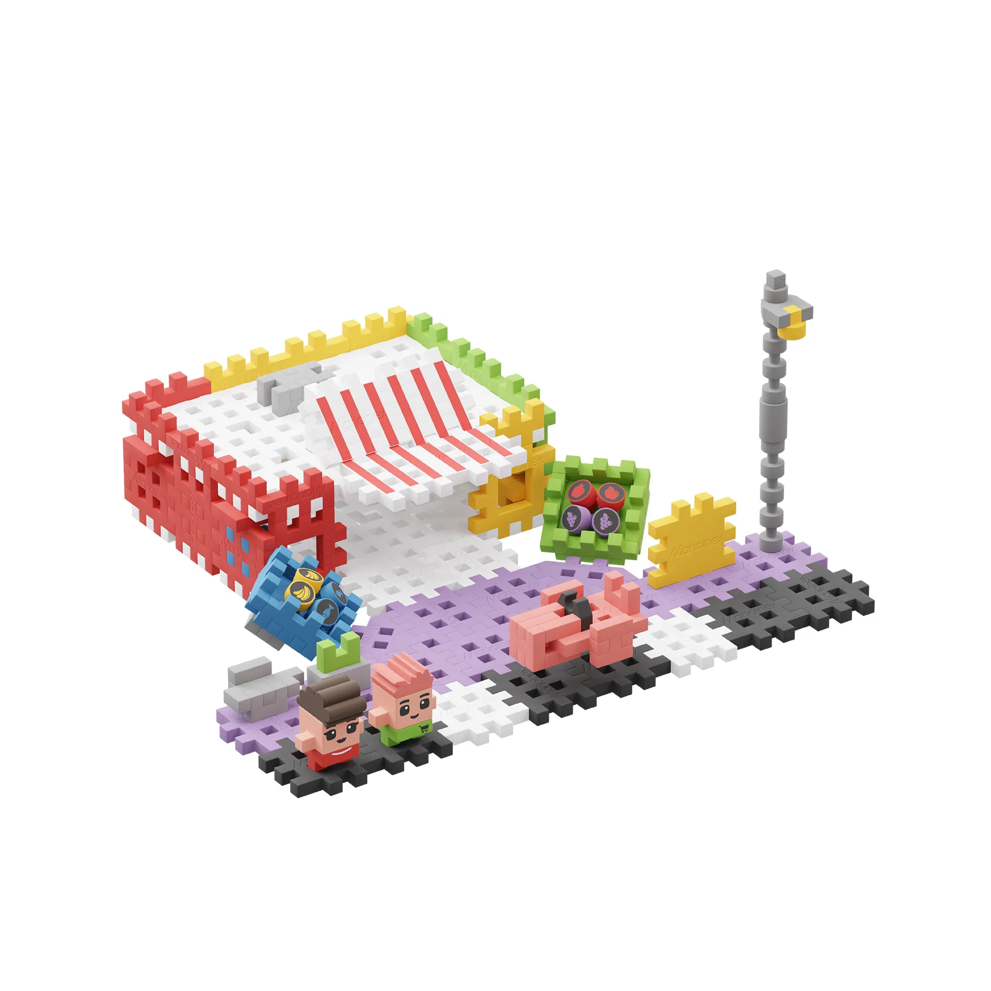 marioinex set waffle kockica dućan 148kom. - slika 7