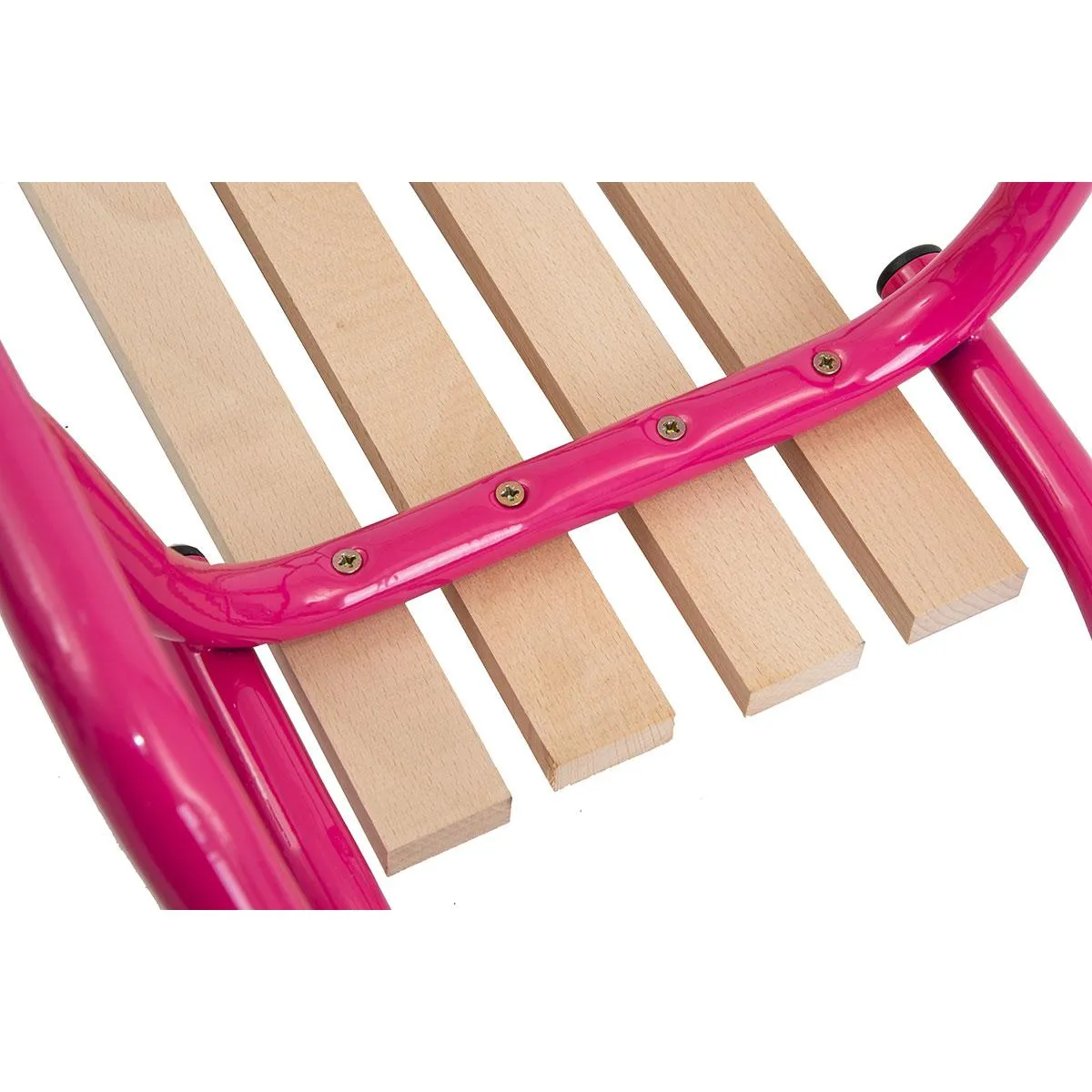 roze metalne sanjke - slika 4