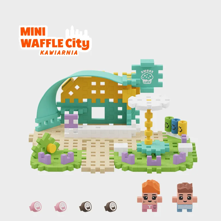 marioinex set mini waffle kockica kafić 80kom. - slika 4