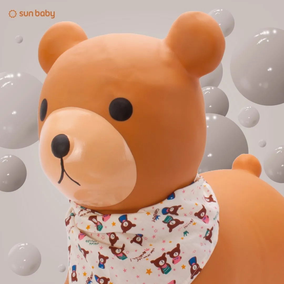 medo za skakanje 55cm smeđi s maramom - slika 8